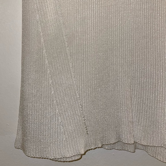 Rag & Bone Priya Crewneck Knit Tank in White with Black Trim Size M - Picture 10 of 12